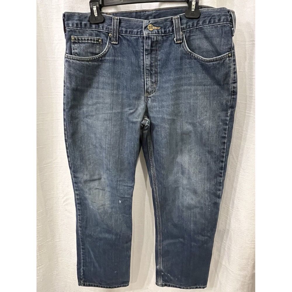 Carhartt Men's Jeans Holter Relaxed Fit‎ Denim 34x30 Workwear Utility